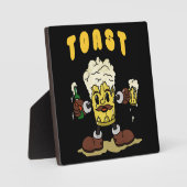 Bier Toast Mascot Fotoplatte (Vorderseite)