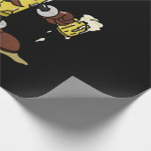 Bier Toast Mascot Geschenkpapier (Ecke)