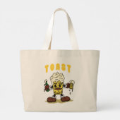 Bier Toast Mascot Jumbo Stoffbeutel (Rückseite)