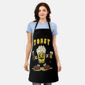 Bier Toast Mascot Schürze (Getragen)