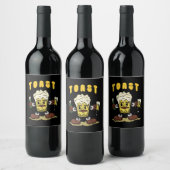 Bier Toast Mascot Weinetikett (Flaschen)