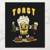 Bier Toast Mascot Weinetikett (Einzelnes Label)