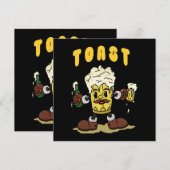 Bier Toast Maskottchen (Vorne/Hinten)
