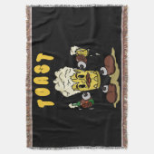 Bier Toast Maskottchen Decke (Vorderseite Vertikal)