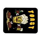Bier Toast Maskottchen Magnet (Horizontal)