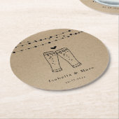 Bier Toast Runder Pappuntersetzer (Angewinkelt)