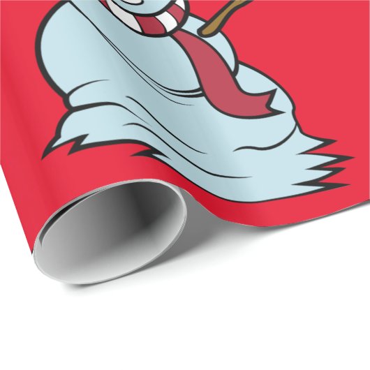 Bier trinken Betrunken Snowman Thunder_Cove Geschenkpapier (Rolleneckpunkt)