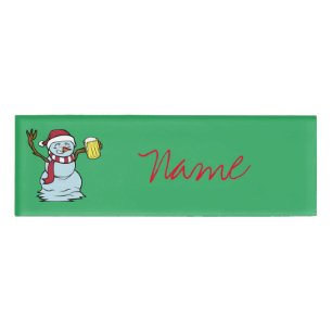 Bier trinken Betrunken Snowman Thunder_Cove Namenschild