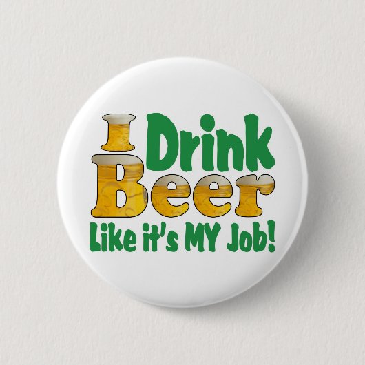 Bier trinken button (Vorderseite)