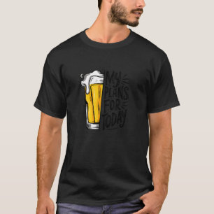 Bier trinken ist mein Plan für heute lustig T-Shirt
