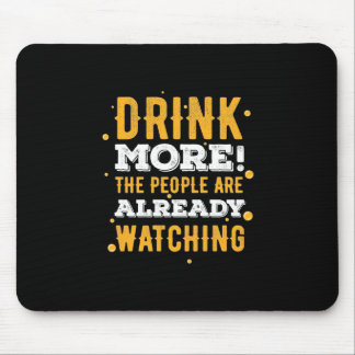 Bier trinken mehr Bier Mousepad
