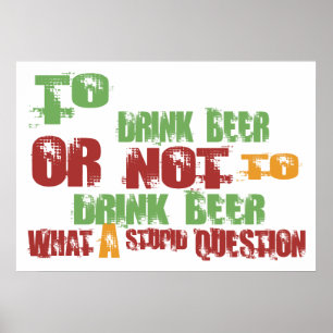 Bier trinken poster