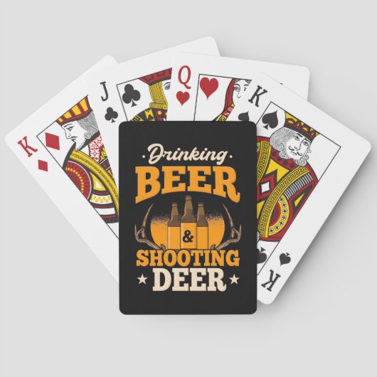 Bier trinken und Hirsch jagen Spielkarten (Rückseite)