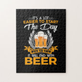 Bier trinken wird mit Bier enden Puzzle (Vertikal)