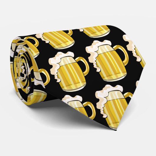 Bier-trinkende Krawatte (Gerollt)