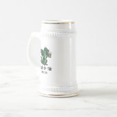 Bier trinkender Drache Bierglas (Vorderseite Links)