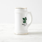 Bier trinkender Drache Bierglas (VorderseiteRechts)