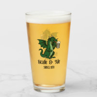 Bier trinkender Drache