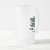 Bier trinkender Drache Mattglas Bierglas (VorderseiteRechts)