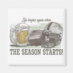 Bier u. Fußball durch Mudge Studios Magnet
