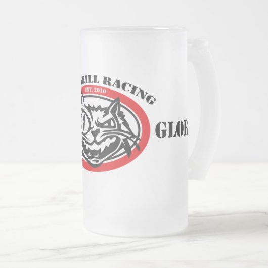 Bier u. Ruhm-mattierte Tasse (VorderseiteRechts)