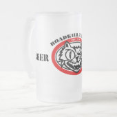 Bier u. Ruhm-mattierte Tasse (Vorderseite Links)