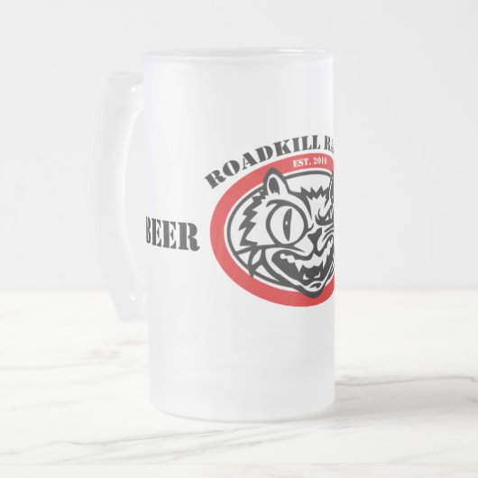 Bier u. Ruhm-mattierte Tasse (Vorderseite Links)