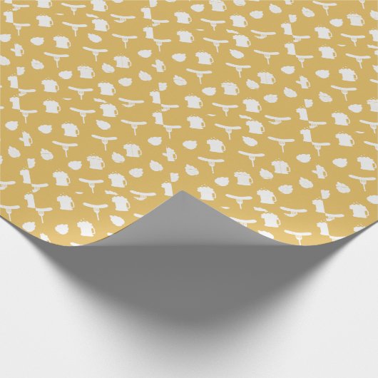 Bier-u. Wurst-Party Geschenkpapier (Ecke)