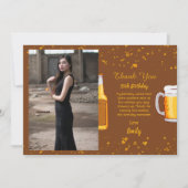 Bier Überraschung Geburtstag Dankeschön Karte (Vorderseite)