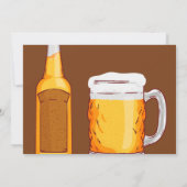 Bier Überraschung Geburtstag Dankeschön Karte (Rückseite)