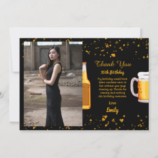 Bier Überraschung Geburtstag Dankeschön Karte