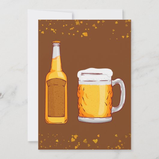 Bier Überraschung Geburtstagsfeier Einladung (Rückseite)