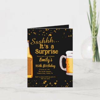 Bier Überraschung Geburtstagsfeier Einladung