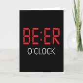 Bier-Uhr Karte (Vorderseite)