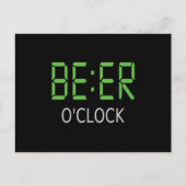 Bier-Uhr Postkarte (Vorderseite)