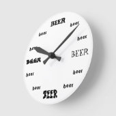 Bier-Uhr Runde Wanduhr (Winkel)
