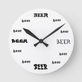 Bier-Uhr Runde Wanduhr (Vorderseite)