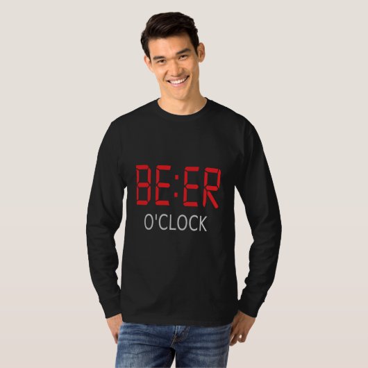 Bier-Uhr T-Shirt (Vorne ganz)