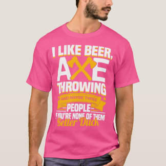 Bier und Ax Throwing Hatchet Classic TShirt