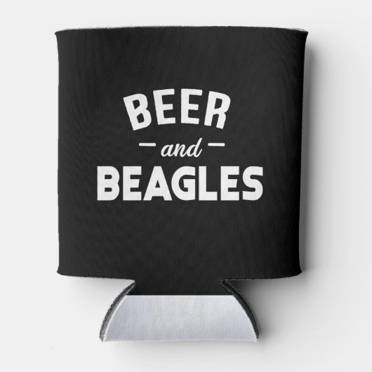 Bier und Beagles Dosenkühler (Vorderseite)