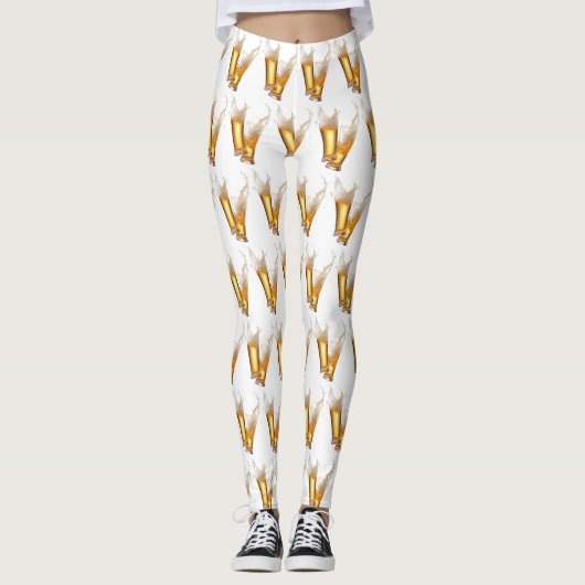 **BIER UND BIER** FUNNY LEGGINGS (Vorderseite)
