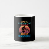 Bier und Bike Geburtstag Kaffeetasse (Mittel)