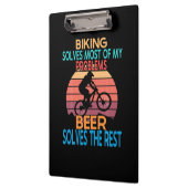 Bier und Bike Geburtstag Klemmbrett (Links)