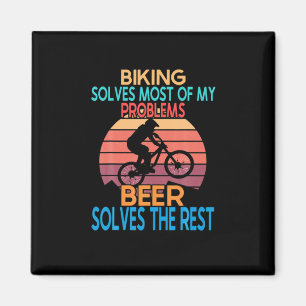 Bier und Bike Geburtstag Magnet