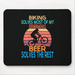 Bier und Bike Geburtstag Mousepad