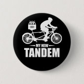 Bier und Bike ist ein perfekter Tandem Button (Vorderseite)