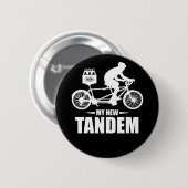 Bier und Bike ist ein perfekter Tandem Button (Vorne & Hinten)
