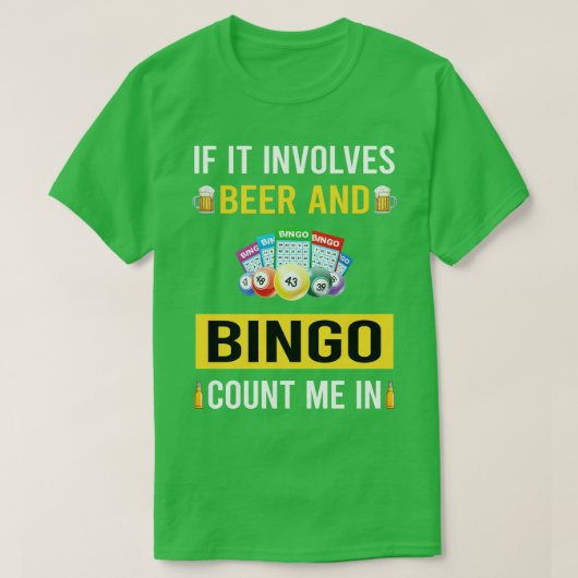 Bier und Bingo T-Shirt (Design vorne)
