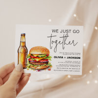 Bier und Burger Funny Lässige Paare Dusche