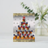 Bier und Chips Postkarte (Stehend Vorderseite)